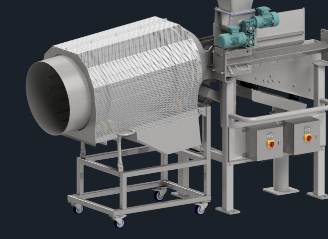Fabcon Seasoning Coating Drum Render